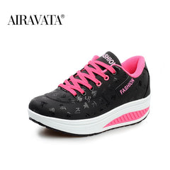 Shake Shoes for Women Platform Running Sneakers Thick Bottom Wedges Sneakers