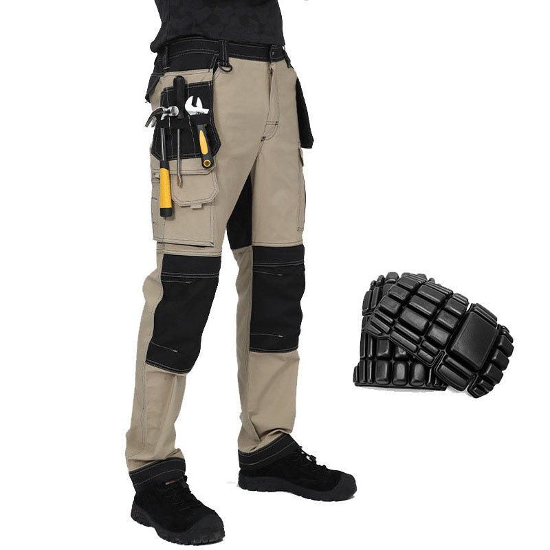 Men Multi Functional Pants Breathable Autumn Safari Style Long Trousers