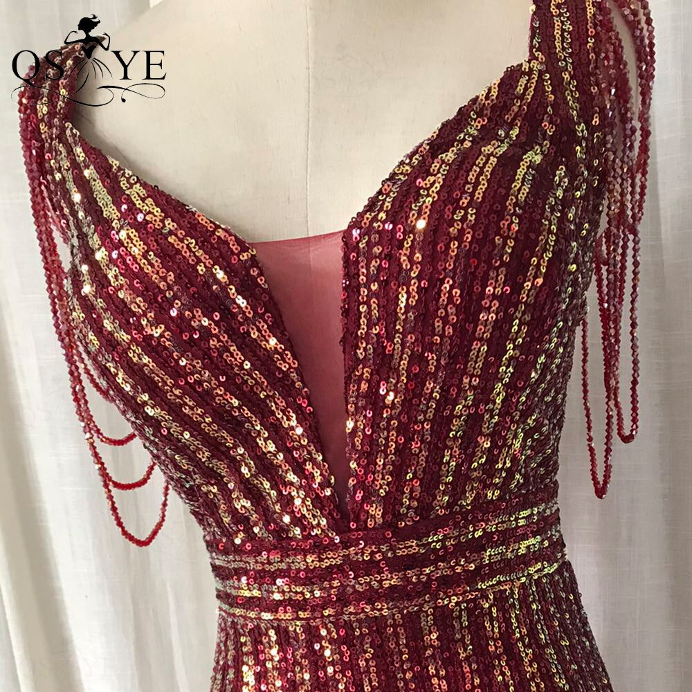 Homecoming Dresses: Prom Dresses V Neck Fitted Evening Gown Beading
