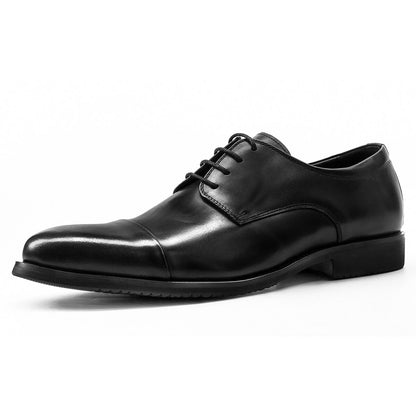 Handmade Luxury Genuine Leather Men Derby Dress Shoes For Wedding