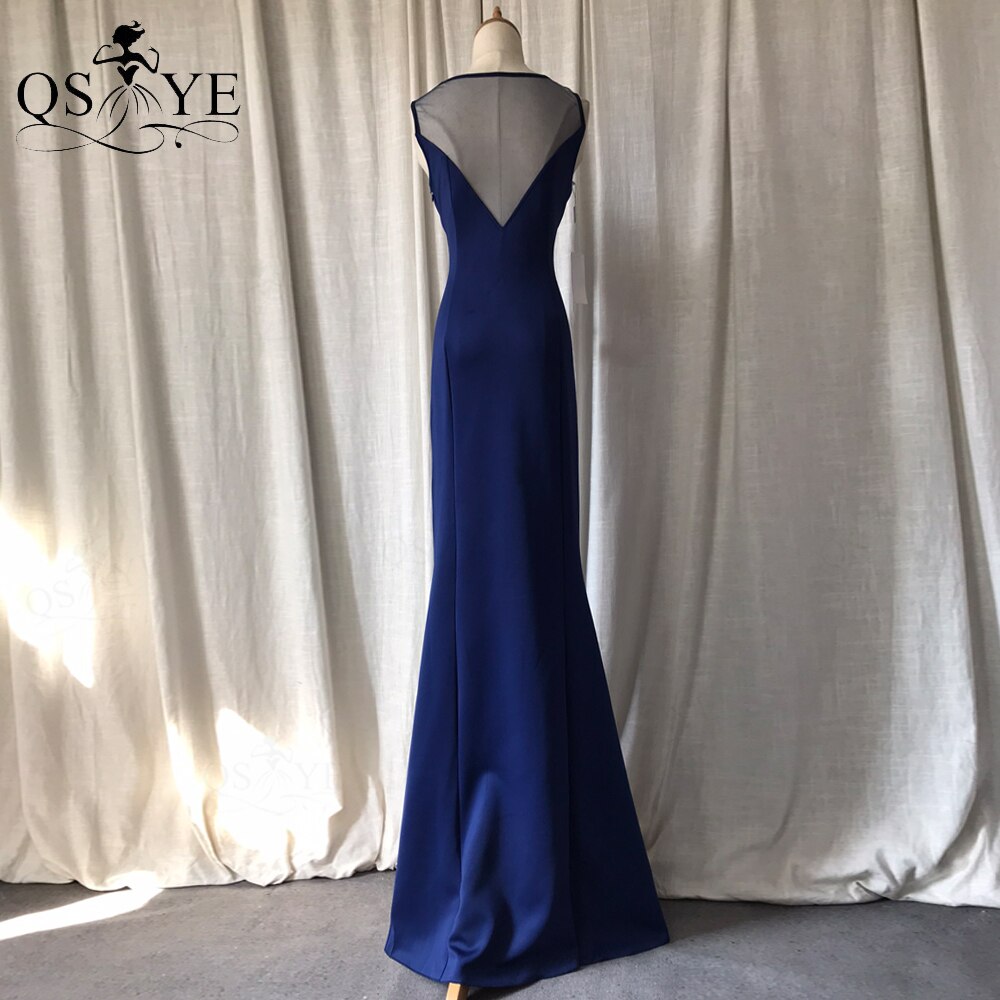 Homecoming Dresses: Navy Prom Dresses Mermaid Beaded Lace Appliques