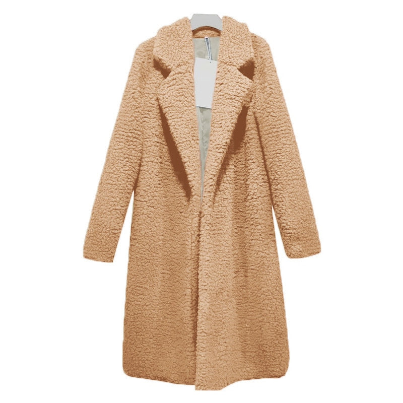 Women Autumn Jacket Coat Women Warm Outerwear Casual Faux
