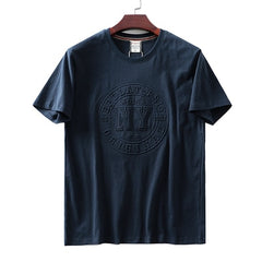 Summer Short Sleeve O-neck 3D Letter Printed T-shirt Men